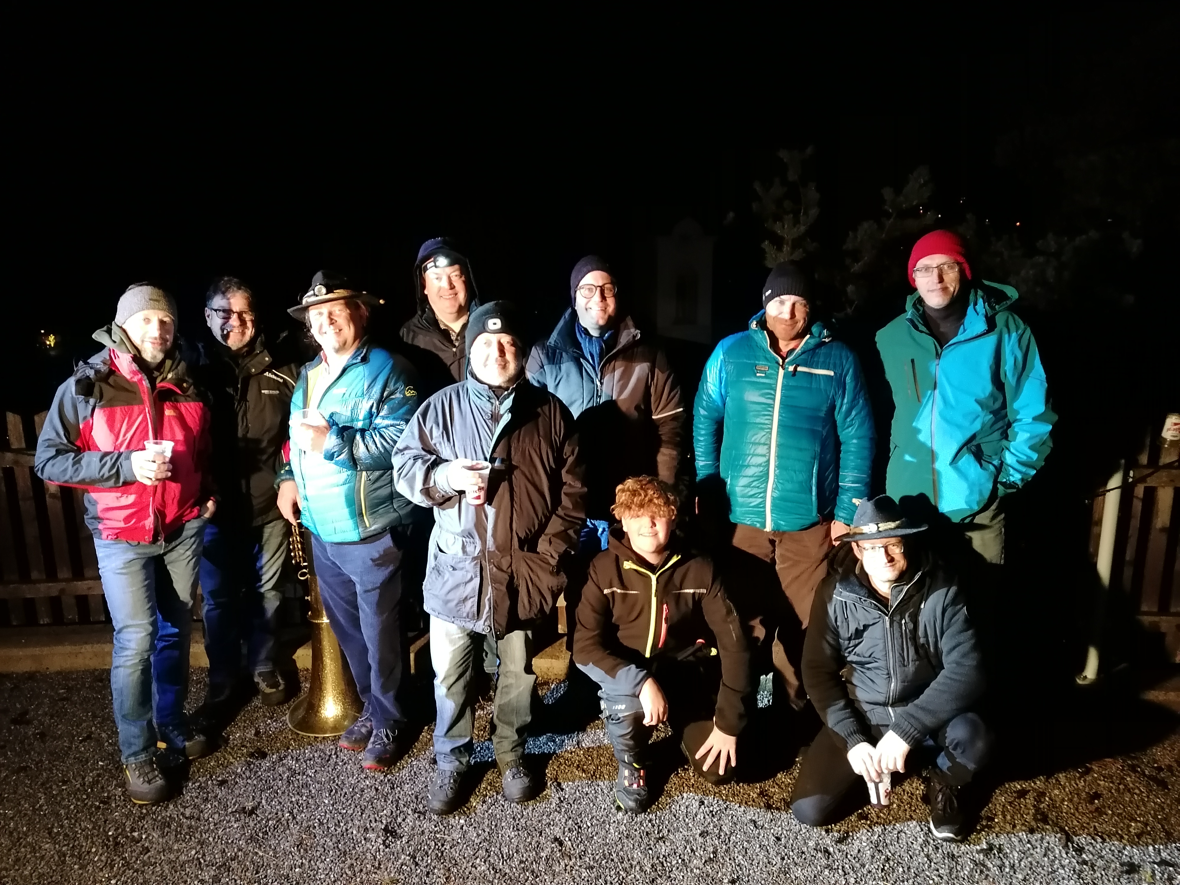 2022 Bläsergruppe bei der Lourdes-Kapelle